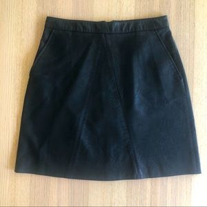Zara Faux Leather High Waisted Mini Skirt